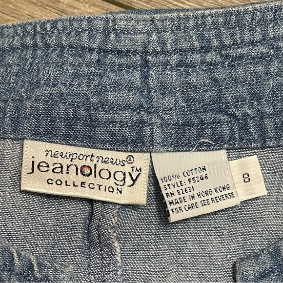 Newport News Jeanology 90’s Midi Dress Sleeveless 100% Cotton Sz 8 - Picture 7 of 7